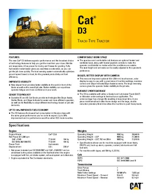 Dózerek Caterpillar D3 XL