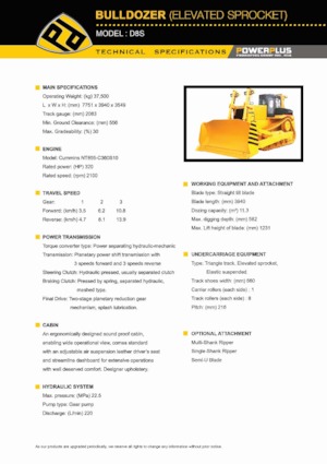 Dózerek PowerPlus D8S