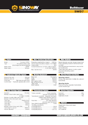 Dózerek Sinoway SWD7