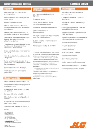 Lánctalpas teleszkópgémes munkaállványok JLG 660SJC