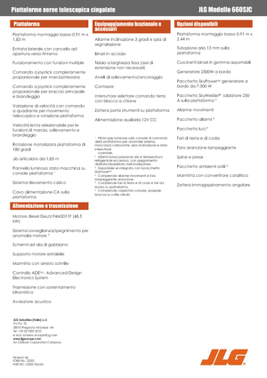 Lánctalpas teleszkópgémes munkaállványok JLG 660SJC