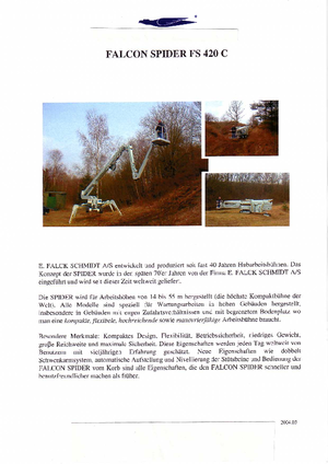 Lánctalpas teleszkópgémes munkaállványok Worldlift Industries AS - Rothlehner FS 420 C