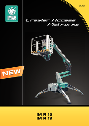 Lánctalpas töretőgémes munkaállványok Imer IM R 15