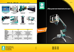 Lánctalpas töretőgémes munkaállványok Imer IM R 15