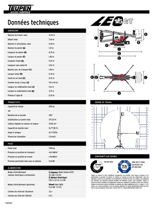 Lánctalpas töretőgémes munkaállványok TEUPEN LEO15GT