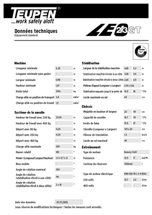 Lánctalpas töretőgémes munkaállványok TEUPEN LEO23GT 