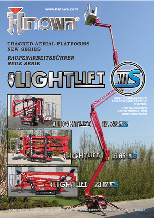 Lánctalpas töretőgémes munkaállványok Hinowa Lightlift 14.72 IIIS