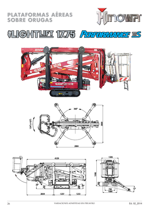 Lánctalpas töretőgémes munkaállványok Hinowa Lightlift 17.75 Performance IIIS MK3