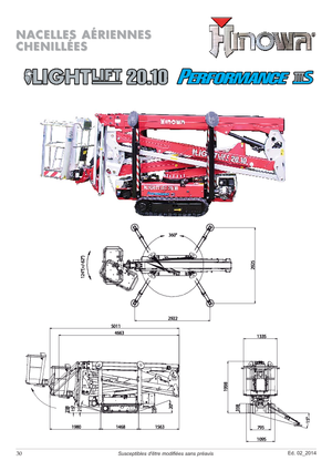 Lánctalpas töretőgémes munkaállványok Hinowa Lightlift 20.10 Performance IIIS MK3