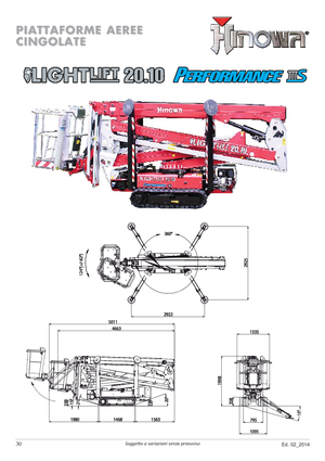 Lánctalpas töretőgémes munkaállványok Hinowa Lightlift 20.10 Performance IIIS MK3