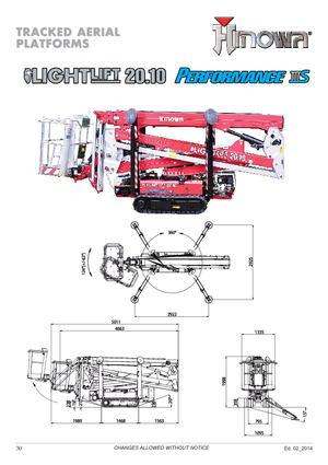 Lánctalpas töretőgémes munkaállványok Hinowa Lightlift 20.10 Performance IIIS MK3