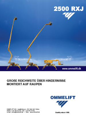 Lánctalpas töretőgémes munkaállványok OMMELIFT 2500 RBDXJ