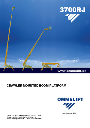 Lánctalpas teleszkópgémes munkaállványok OMMELIFT Omme 3700RBDJ