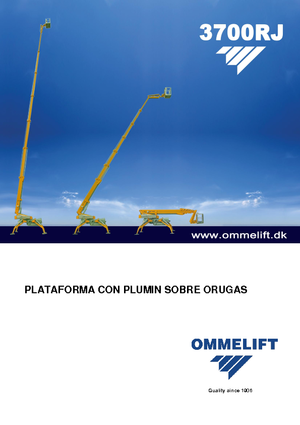 Lánctalpas teleszkópgémes munkaállványok OMMELIFT Omme 3700RBDJ