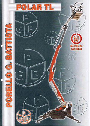 Lánctalpas töretőgémes munkaállványok Porello Polar TL 14,5