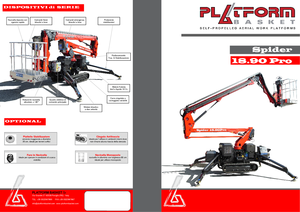 Lánctalpas töretőgémes munkaállványok Basket Spider 18.90 Pro