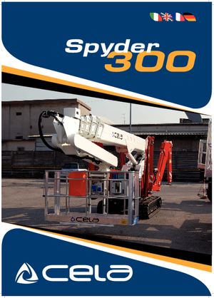 Lánctalpas teleszkópgémes munkaállványok CELA Spyder 300