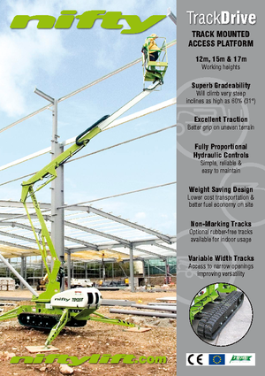 Lánctalpas töretőgémes munkaállványok Niftylift TD 120 T