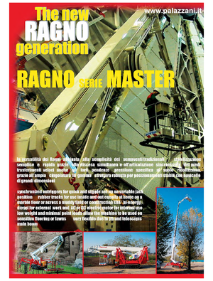 Lánctalpas teleszkópgémes munkaállványok Palazzani TSJ 39