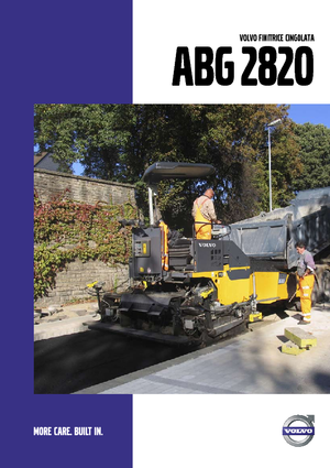 Lánctalpas finiserek Volvo ABG2820