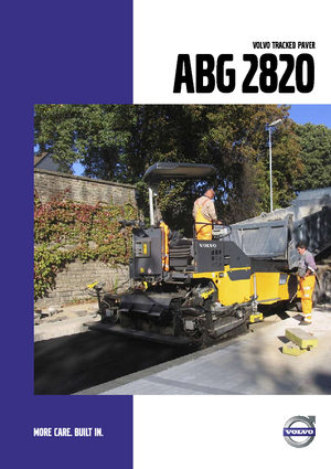 Lánctalpas finiserek Volvo ABG2820