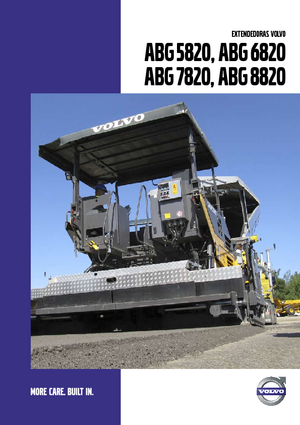 Lánctalpas finiserek Volvo ABG5820