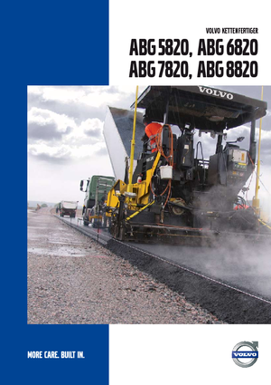 Lánctalpas finiserek Volvo ABG6820