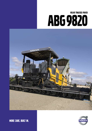 Lánctalpas finiserek Volvo ABG9820