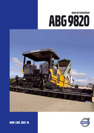 Lánctalpas finiserek Volvo ABG9820