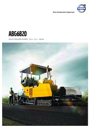 Lánctalpas finiserek Volvo ABG6820
