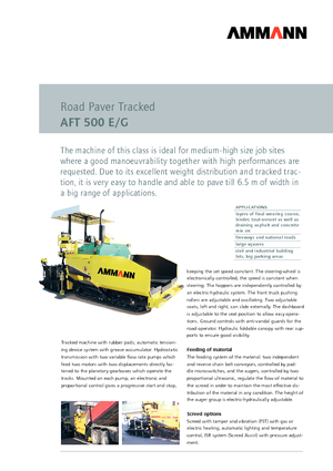 Lánctalpas finiserek Ammann AFT 500 E/G