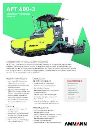 Lánctalpas finiserek Ammann AFT 600-3