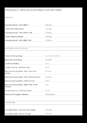 Lánctalpas finiserek Caterpillar AP1055F