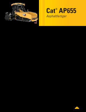 Lánctalpas finiserek Caterpillar AP655