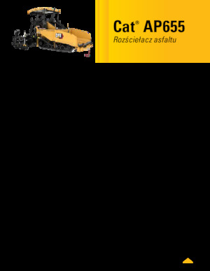 Lánctalpas finiserek Caterpillar AP655