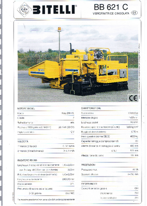 Lánctalpas finiserek Bitelli BB 621 C-RB 260