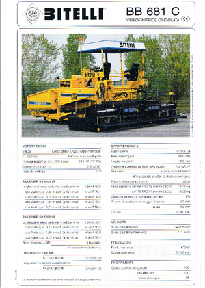 Lánctalpas finiserek Bitelli BB 681 C-RB 4700 VB