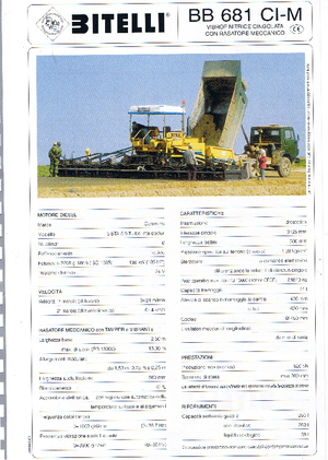 Lánctalpas finiserek Bitelli BB 681 CI-M-RB 13000 VB