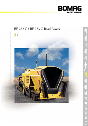 Lánctalpas finiserek Bomag BF 222 C