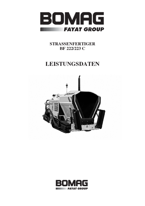 Lánctalpas finiserek Bomag BF 223 C