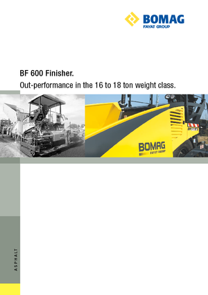 Lánctalpas finiserek Bomag BF 600 C-HSE