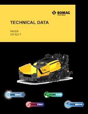 Lánctalpas finiserek Bomag CR 820 T