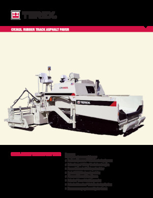 Lánctalpas finiserek Terex CR362L