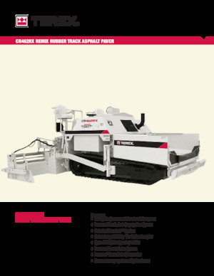 Lánctalpas finiserek Terex CR462RX