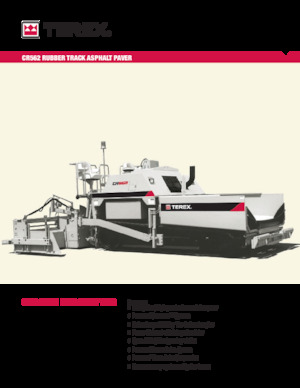 Lánctalpas finiserek Terex CR562