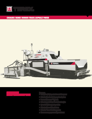 Lánctalpas finiserek Terex CR562RX