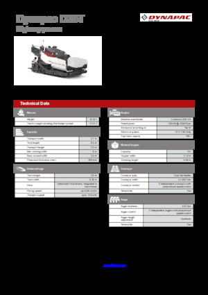 Lánctalpas finiserek Dynapac D25T