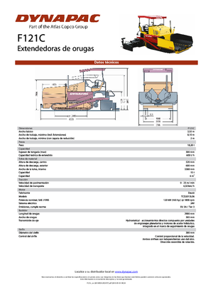 Lánctalpas finiserek Dynapac F 121 C