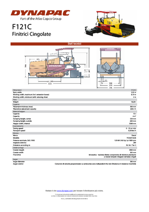 Lánctalpas finiserek Dynapac F 121 C