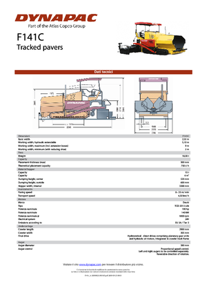 Lánctalpas finiserek Dynapac F 141 C